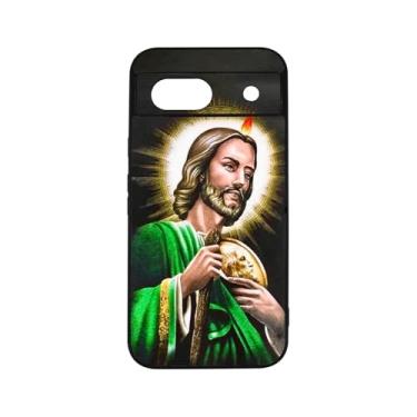 Imagem de qizjio San Judas Capa de telefone protetora mexicana à prova de choque para Google Pixel 8A
