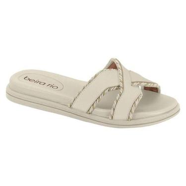Imagem de Sandália Feminina Beira Rio Conforto Ref.8488.127, Branco off, 37