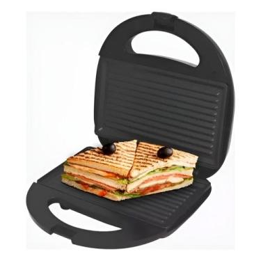 Imagem de Sanduicheira Grill Multifuncional Chapa Dupla Antiaderente - MXM, 220V
