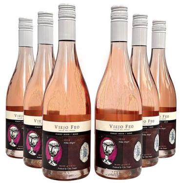 Imagem de Vinho Viejo Feo Pinot Noir Rosé  Kit Com 6 Garrafas  Oferta - VIÑA TIN