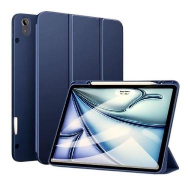 Imagem de Capa Smart Case para Ipad Air 11 (M2 M3) Encaixe Apple Pencil Azul - V
