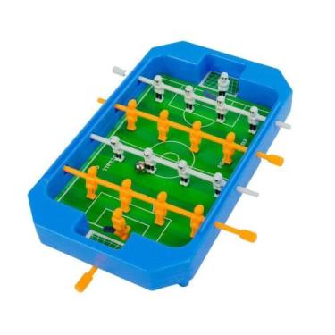 Imagem de Mesa de Pebolim 17x12cm Futebol Mini - Tudo em Caixa