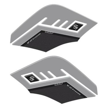 Imagem de Adesivo Lateral V-Strom 650 2020-2021 - Protetor Tank Pad - Cromo Sign