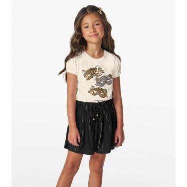 Imagem de Conjunto Menina Blusa com Shorts Trick Nick Preto, 1, Preto