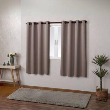 Imagem de Cortina Blackout Veda Luz 2.70m x 1.70m Tecido Meia Parede - EMPÓRIO D