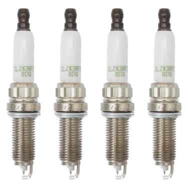 Imagem de Powkos Velas de ignição Iridium Platinum 97968 compatíveis com Mini Cooper 2007-2015 Cooper Countryman 2011-2016 Cooper Paceman 2013-2016 Substitui ILZKBR7B8G 95770 12120034098 (pacote com 4)