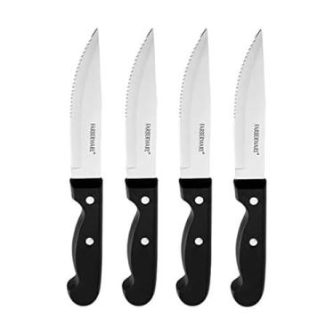Imagem de Farberware Conjunto de facas para bife Chop House, 4 peças, preto