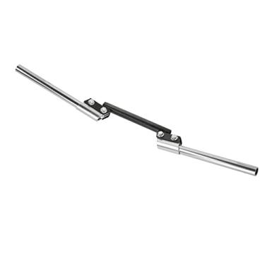 Imagem de Tbest Molo de 22mm de 22 Mm de Alça Ajustável Barra de Alta Resistência CNC Metal Metal Confortável Grip para Scooter Scooter de Bonde de Carros Esportivos Fora do Veículo de Estrada (Prata)