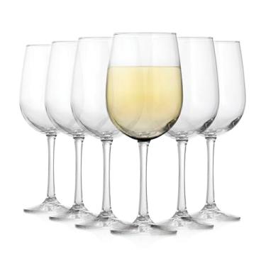 Imagem de Libbey Conjunto de 6 taças de vinho branco Vina, 520 ml, elegantes e elegantes, taças de vinho com haste para casamentos, aniversários, festas e mais