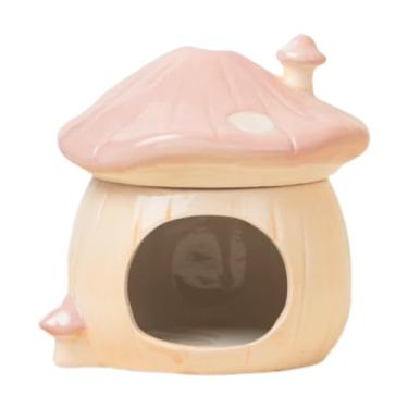 Imagem de Whtkoph Casa de Cerâmica para Hamster, Criativo Multifuncional para Hamster, Esconderijo para Porquinho-da-índia E Chinchila, Rosa