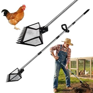 Imagem de DFQ Pá de cocô de galinha e ancinho 2 em 1 191,8 cm
