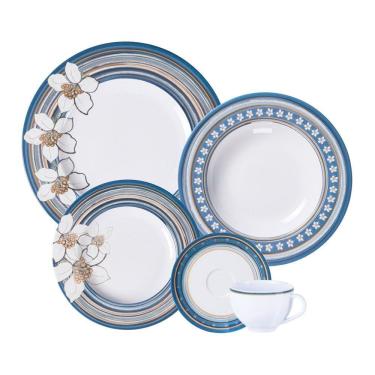 Imagem de Aparelho De Jantar Tramontina Nix 20 Peças Em Porcelana Decorada