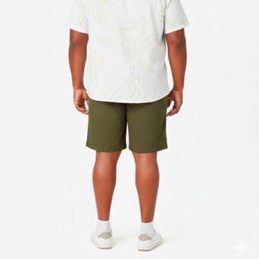 Imagem de Bermuda de Linho Plus Size Masculino Short Mauricinho Elástico com Cor