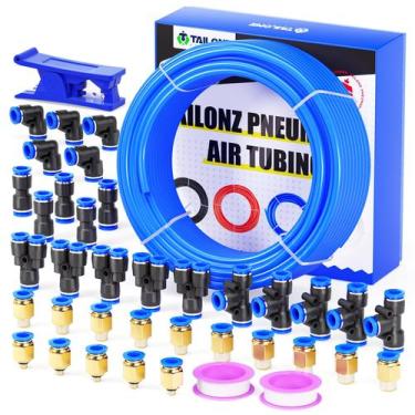 Imagem de Kit de tubos de mangueira de ar TAILONZ PNEUMATIC Poliuretano 6mm