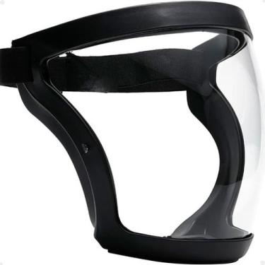 Imagem de Máscara Protetora Facial Face Shield Transparente Antiembaçante Faixa 