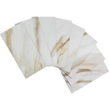 Imagem de Azulejo AULIGET Calacatta Gold 100 unidades 7,5 x 15 cm PVC Backsplash