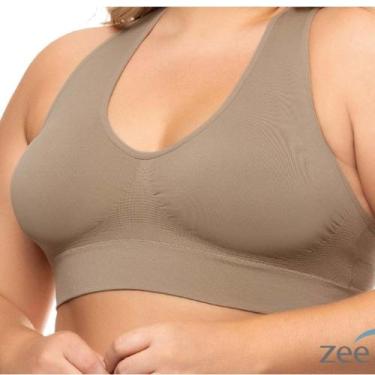 Imagem de Top Costas Nadador com Bojo Removível Zee Rucci 0300-070, Chocolate, G