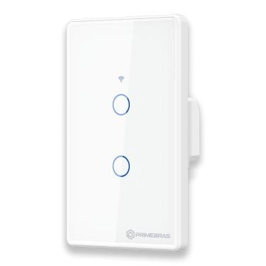 Imagem de Interruptor Inteligente 2 Botões Primebras Branco 110V 220V