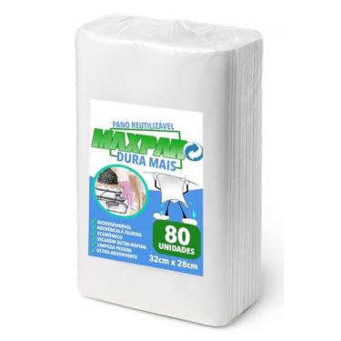 Imagem de 80Un Max Pano de Limpeza Multiuso – Alta Absorção, Descartável, Reutilizável – Ideal para Cozinha, Banheiro, Superfícies, Uso Doméstico e Profissional.