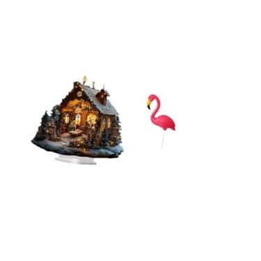 Imagem de Vaveren Enfeite de Pássaro Acrílico, Decoração de Mesa Autônoma com Base para Festa, Casa, Estante, Festival, Quarto, Escultura de Jardim de Fadas