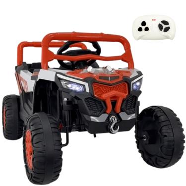 Imagem de Carro UTV Elétrico Bang Toys Pulse XR7 Laranja 12V com Controle Remoto