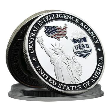 Imagem de Medalhão comemorativo da Agência Central de Inteligência da Moeda - yi