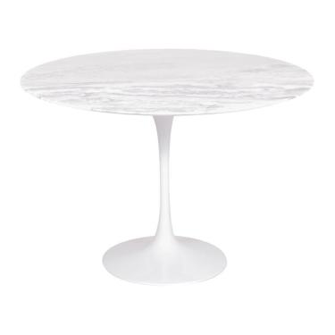 Imagem de Mesa Saarinen Redonda Espírito Santo 107cm - Base Branca