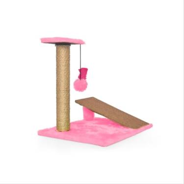 Imagem de Arranhador Para Gatos Com Rampa E Mola Maluca(Pink)