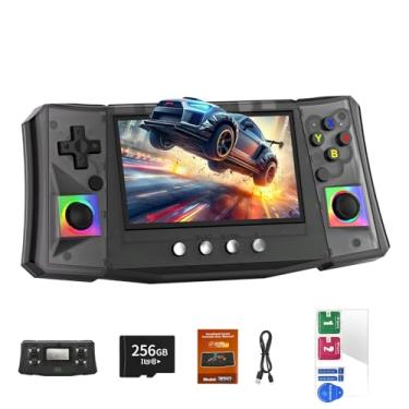 Imagem de RegiisJoy R50 Ultra 50000 in 1 Handheld Game Console, 4.5 Inch IPS Screen Retro Gaming Consoles Main Emulators, Portable Mini Pocket Arcade 4000mAh Battery,256G TF Card,Linux System