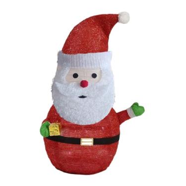 Imagem de Vaveren Iluminação de Natal, decoração ao ar livre, figuras de Papai Noel com LED, decorações criativas dobráveis ​​para quintal, enfeite de Natal para, Papai Noel