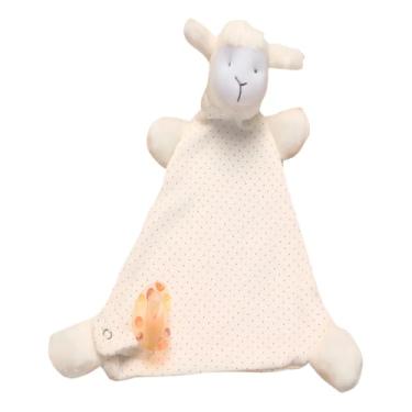 Imagem de Naninha para Bebê com Prendedor de Chupeta Bichinhos Estampada Algodão (100% Algodão, Ovelha)
