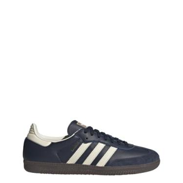 Imagem de adidas Tênis masculino Ftwwht/Cblack Samba ADV FTWR WhiteCore Preto/GUM5 38 EUA, Multi, 6 Wide