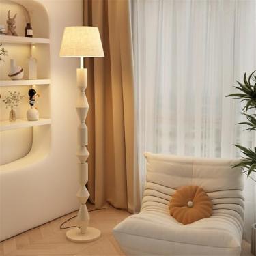 Imagem de Luminária de chão contemporânea de luxo, com design moderno e artístico, ideal para sala de estar, quarto, escritório, casa de campo, hotel ou residências. Possui LED, design retrô e criativ