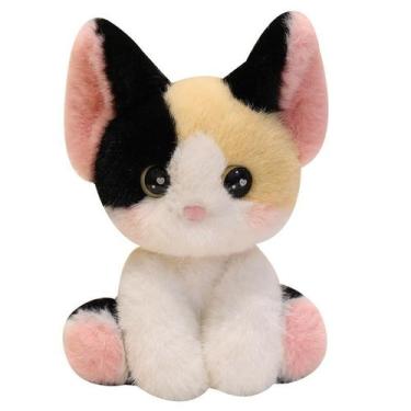 Imagem de Boneca de pelúcia Cartoon Calico Cat 24 cm - Bicho de pelúcia macio - 