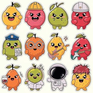 Imagem de Adesivo Kawai Fofo para Crianças – Decoração de Quarto, Cadernos e Paredes com Personagens Coloridos 40x40cm