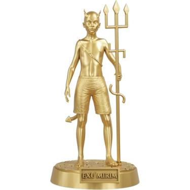 Imagem de Estátua Exu Mirim Imagem Umbanda Candomblé - Exumirim - Versão 2 (Cor Ouro)