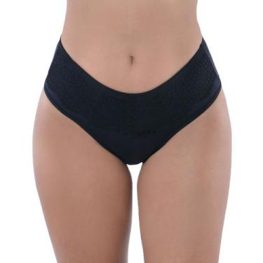 Imagem de Calcinha Tanga Ultrafirmadora Nayane Rodrigues, M, Preto