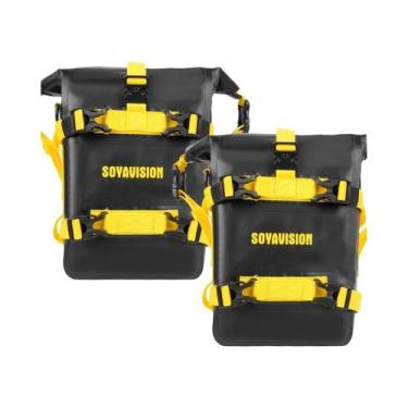 Imagem de Bolsa Impermeável Para Moto 2PCS 5L-8L Para Armazenamento Em Estrutura