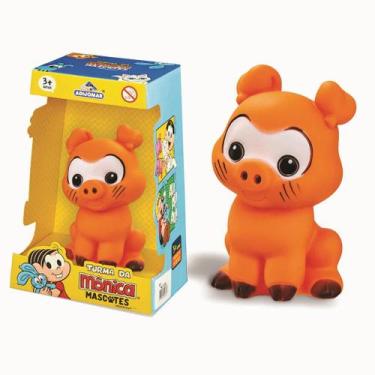 Imagem de Boneco mascote do cascão porquinho chovinista brinquedo turma da mônic