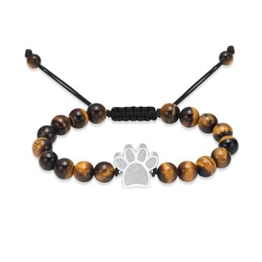 Imagem de Hearbeingt Pulseira de urna de cremação, joia para cinzas, corda trançada, contas de cremação, pulseira de cremação, cura de chacra, lembrança, lembrança, cinzas, pulseira para mulheres e homens