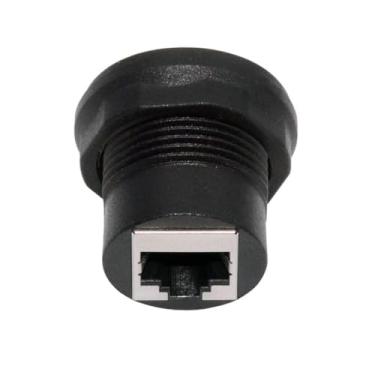 Imagem de ChenYang Acoplador RJ45 CAT5E, extensor Ethernet fêmea para fêmea RJ45 para montagem em painel à prova d'água