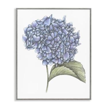 Imagem de Stupell Industries Arte giclée emoldurada cinza com desenho de hortênsia, desenho de Cecilia Battaini, 76 x 61 cm