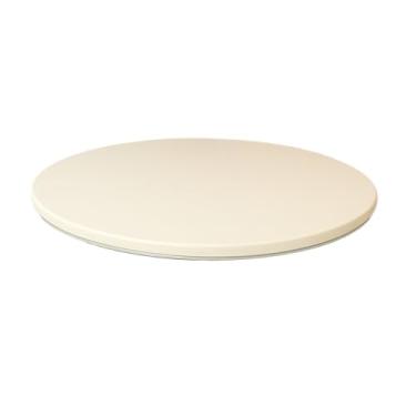 Imagem de Prato Giratório Centro de Mesa com vidro | Luxo | Laqueado 45cm a 90cm | Decorativo | Sala de Jantar(Off white,45 CM)