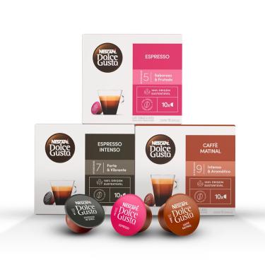 Imagem de KIT NESCAFÉ DOLCE GUSTO - CLÁSSICOS DA MANHÃ - 30 CÁPSULAS