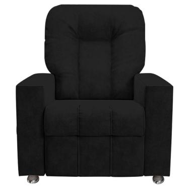 Imagem de Poltrona Do Papai Reclinável Romeo F05 Veludo Preto