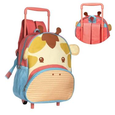 Imagem de Mochila De Rodinha Infantil Girafa Diversão E Praticidade