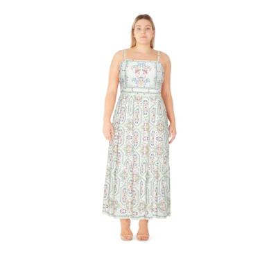 Imagem de City Chic Vestido feminino plus size - Estampa Mira Maxi, Estampado, 48