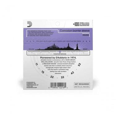 Imagem de Encordoamento Violão Aço .011-.052 Phosphor Bronze Ej26 D