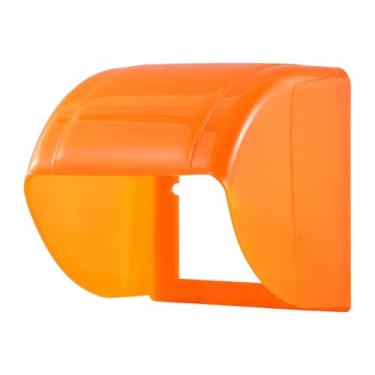 Imagem de Ioensy Tampa para tomada elétrica externa tipo 86, capa para interruptor de parede à prova de chuva, caixa de alimentação para uso externo em hotéis e, Laranja