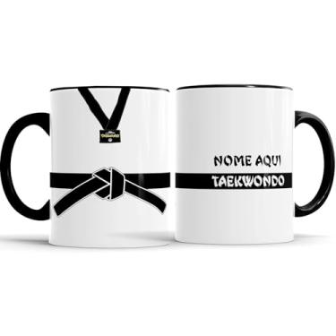 Imagem de Caneca Taekwondo Faixa Preta (COM NOME)